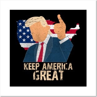 Keep America Great Vote For Trump Retro Vintage Posters and Art